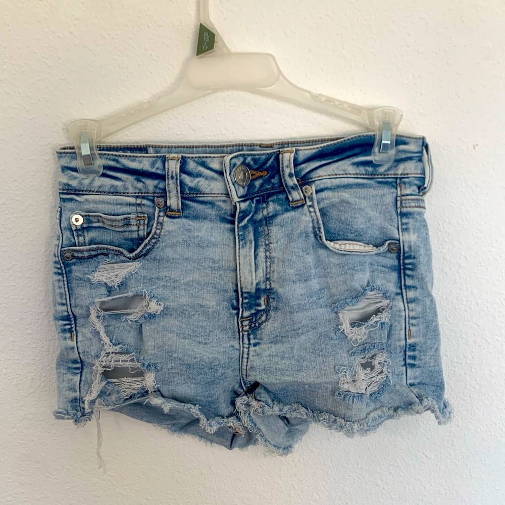 American Eagle Distressed Denim Shorts